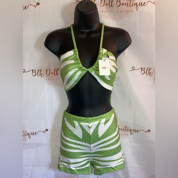 Pants - ! LimeGreen Zebra Print Set 💚